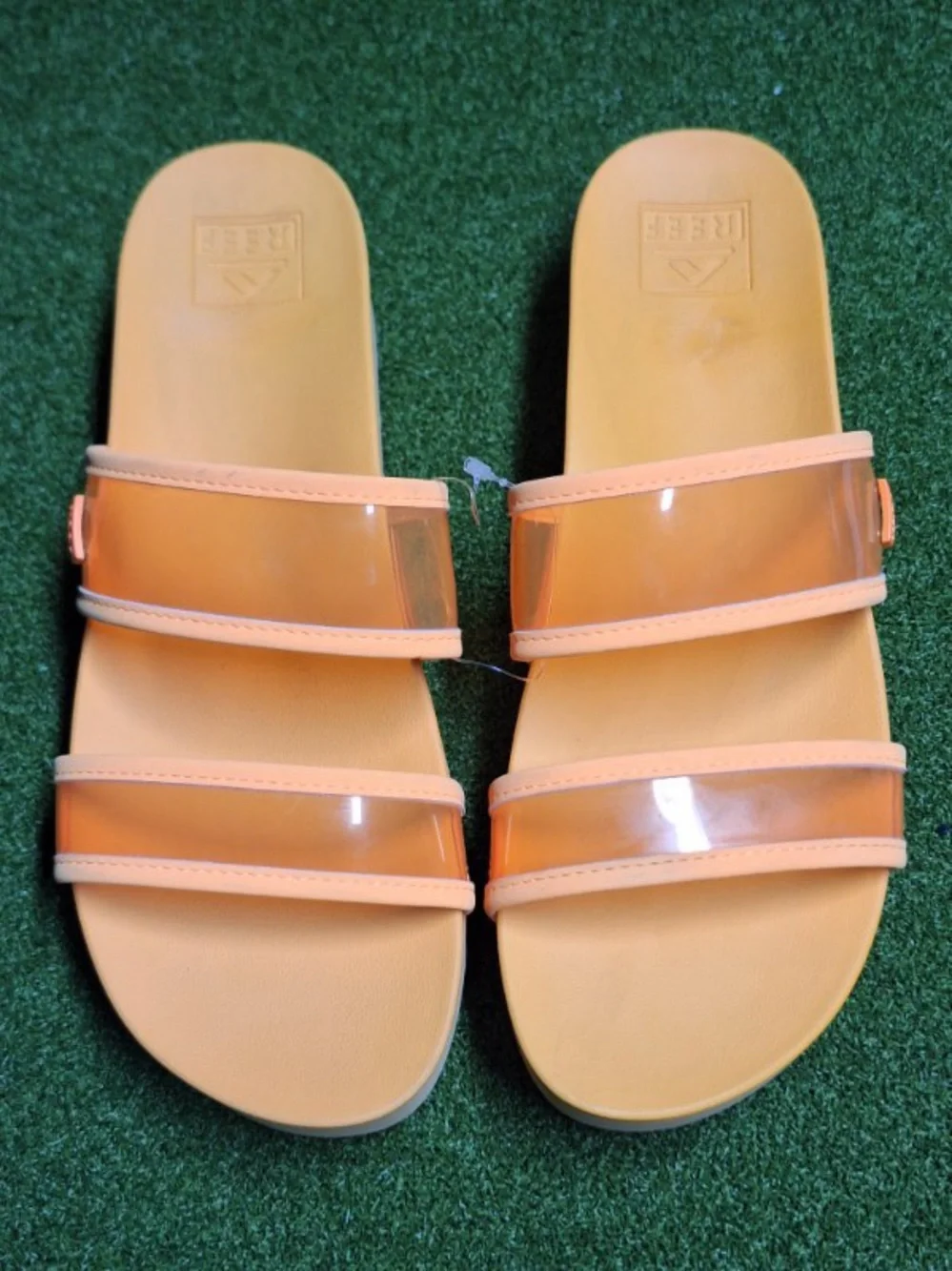 Reef Women's Peach Platform Sandals with Clear Straps - Picture 2 of 9